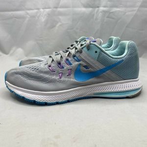 Nike Zoom Winflo 2 Womens Running Shoes XE Gray/Blue Womens Size 9